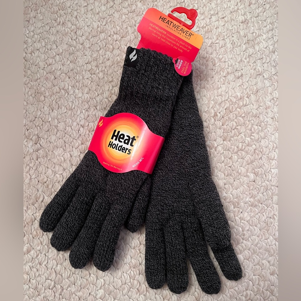 Heat Holders Men’s Black Thermal Gloves